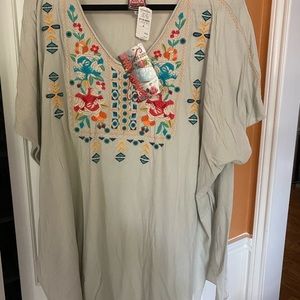 Johnny Was Short Sleeve M Cotton shirt